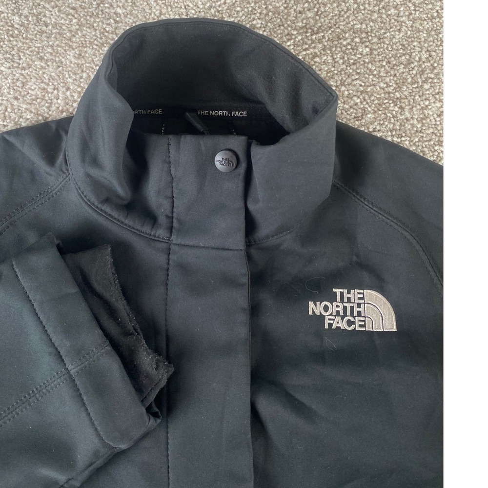 The North Face Womens M TNF Apex Bionic Softshell Jacket Black Windproof Coat